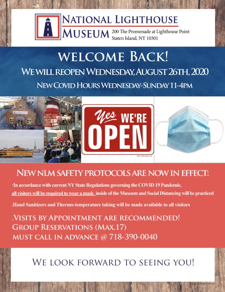 we are open flyer REVISED1 – National Lighthouse Museum